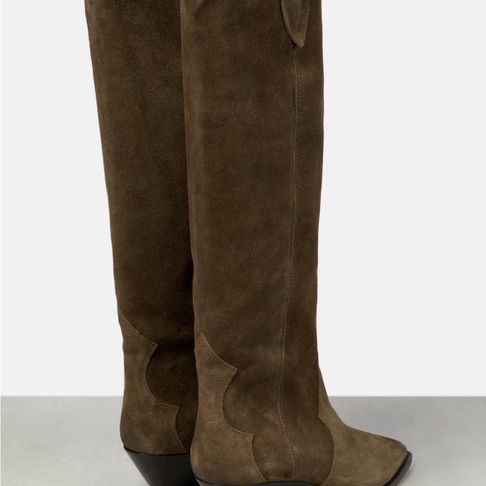 Isabel Marant Denvee knee-high boot in Khaki (size 38) - Picture 2 of 7